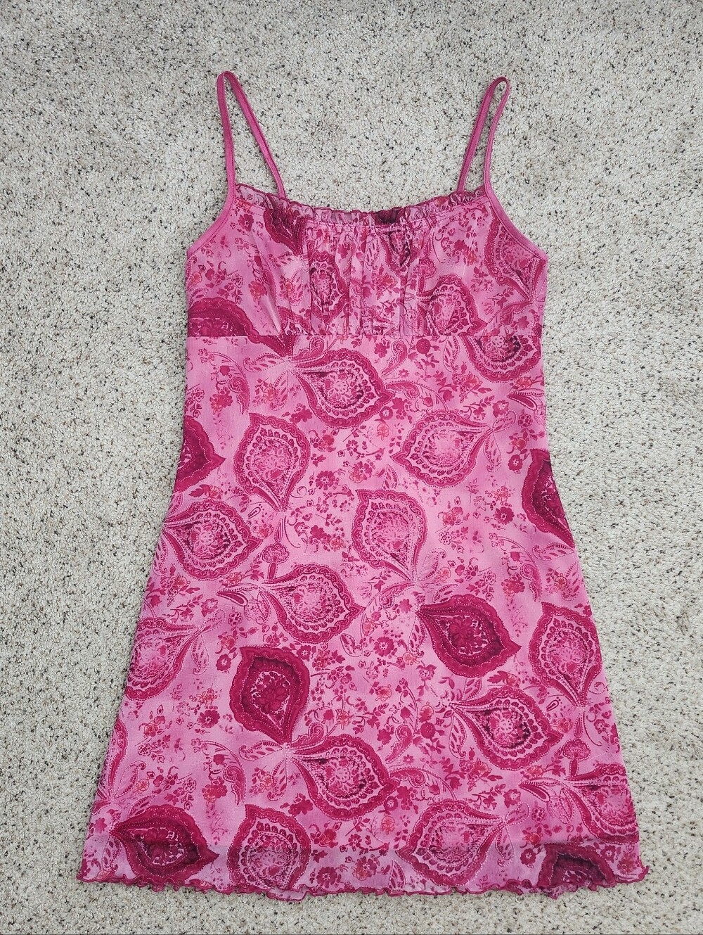 Byer Too! Y2k Pink Paisley Dress